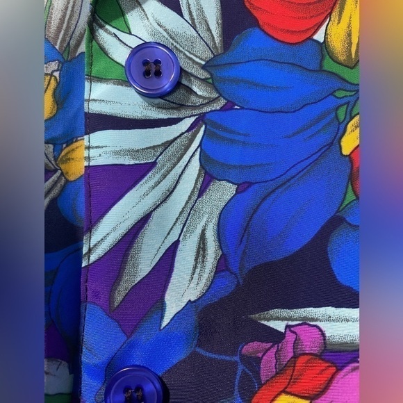 EXPRESS Plus vtg Summer Hawaiian Tropical
Floral Graphic Prints Shirt Sz XL - Picture 15 of 16